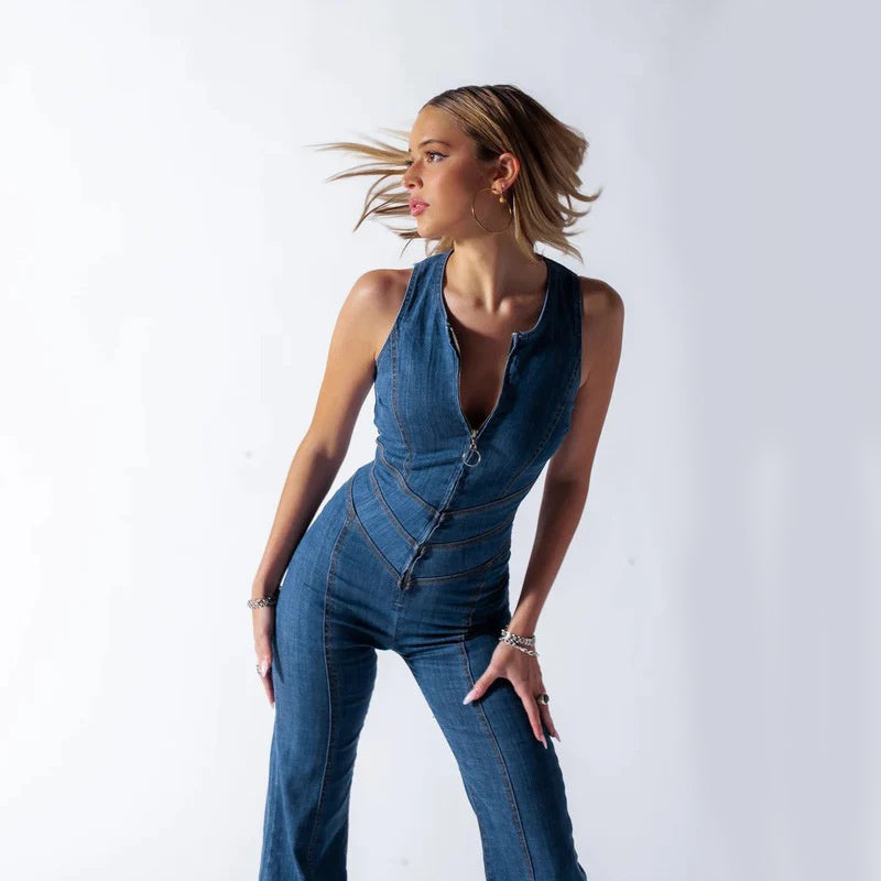 Roxy | Stijlvolle Denim Jumpsuit