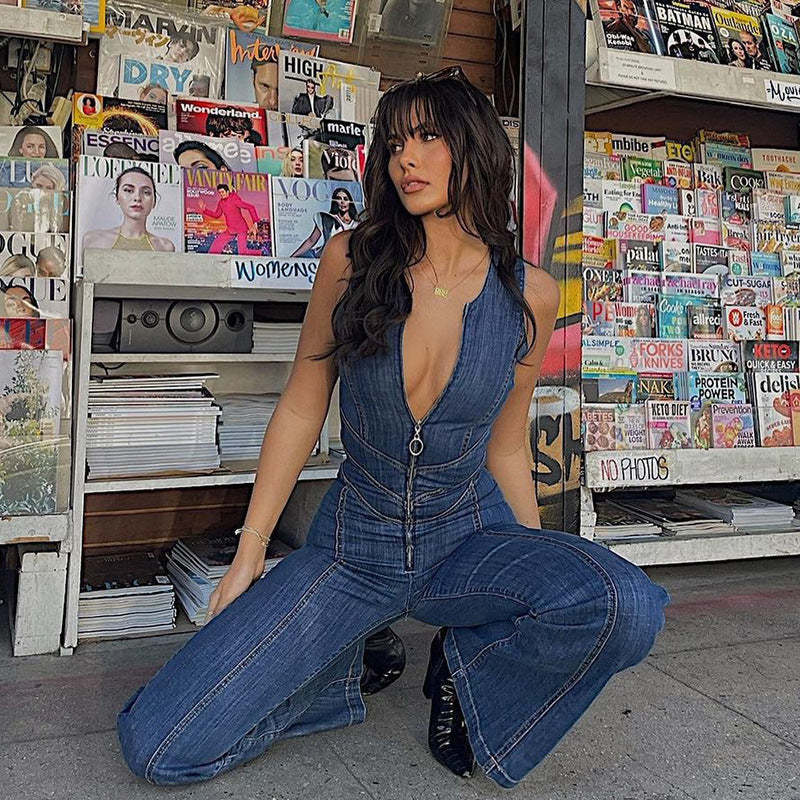 Roxy | Stijlvolle Denim Jumpsuit