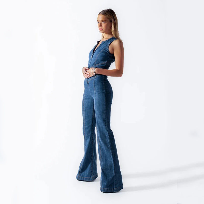 Roxy | Stijlvolle Denim Jumpsuit