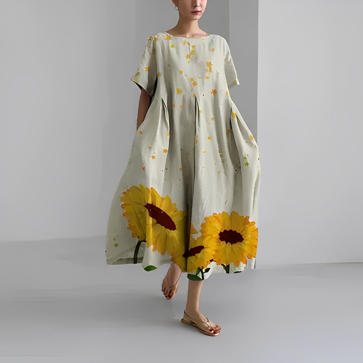 Rosa | Boho Bloemenjurk