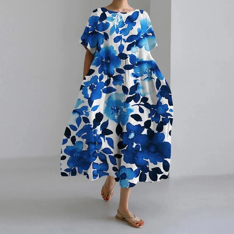 Rosa | Boho Bloemenjurk