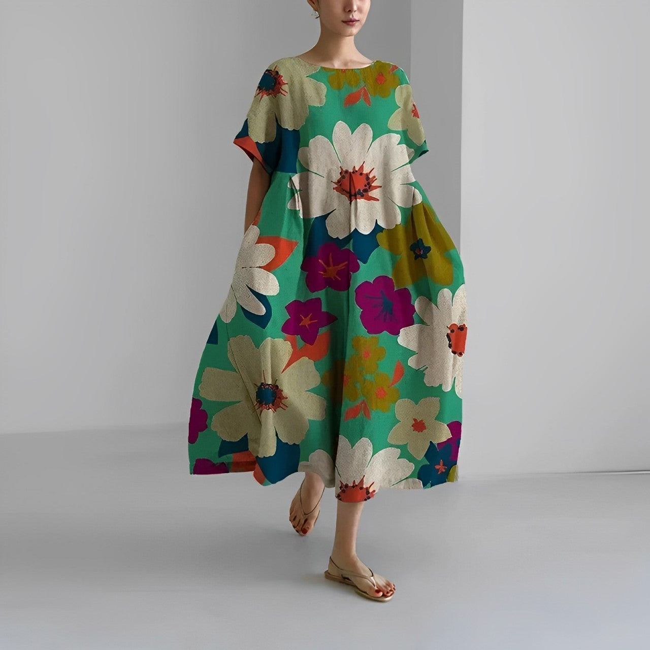 Rosa | Boho Bloemenjurk