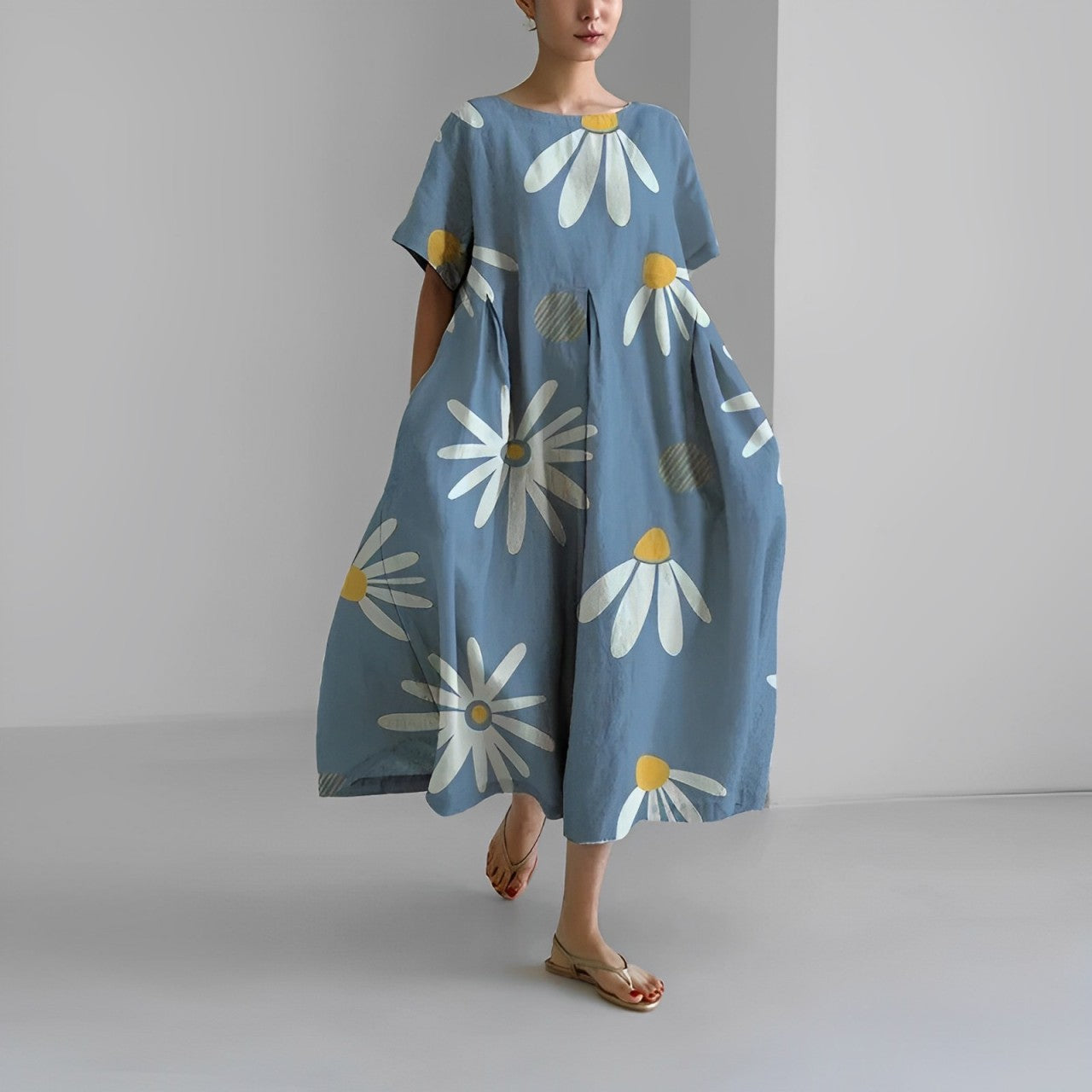 Rosa | Boho Bloemenjurk